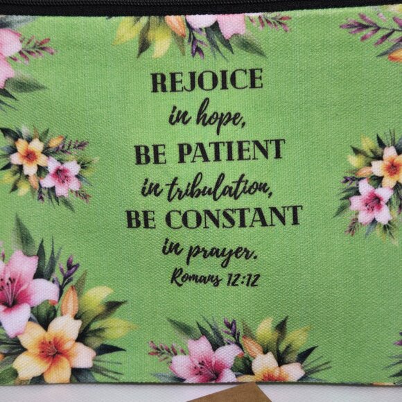 NEW INSPIRATIONAL FAITH CANVAS POUCH, NOTEPAD, PEN, BOOKMARK & KEYCHAIN GIFT SET - Picture 2 of 10